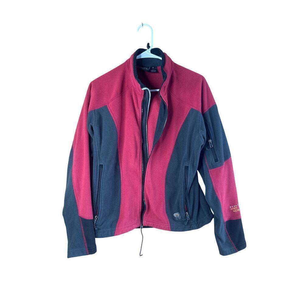 Mountain Hardwear Women’s Size 8 Red & Gray Polartec Fleece Full Zip Jacket